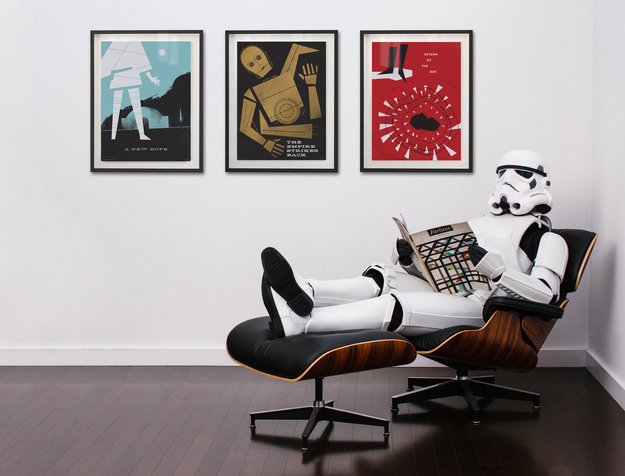 Ty Mattson Storm Trooper in Eames Lounge Chair